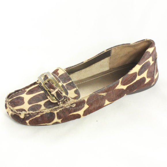 Nine West Shoes - New NINE WEST Brown Pony Tessr Flats